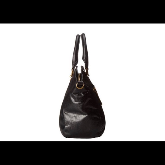 ELLIOT LUCCA Faro Satchel Black W Crossbody Strap - Picture 4 of 12